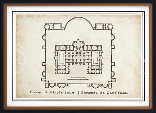 Plan For The Baths Of Diocletian