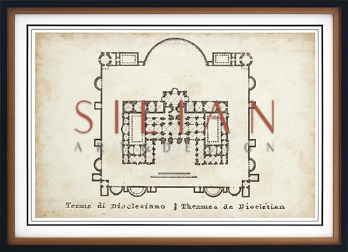 Plan For The Baths Of Diocletian