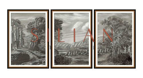 Classical Landscape Triptych 