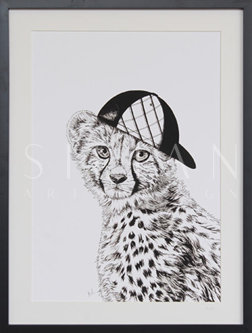 A Leopard With A Cap