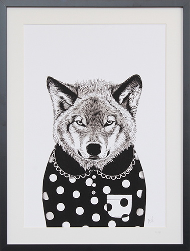 A Wolf Dress in Black