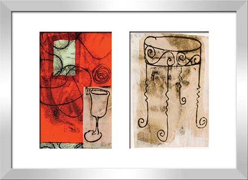  Orange Wine Glass &  Orange Wine Glass