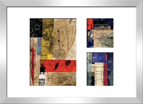 Basket & Spoons &  Spoon Collage  & Blue Black and Orange