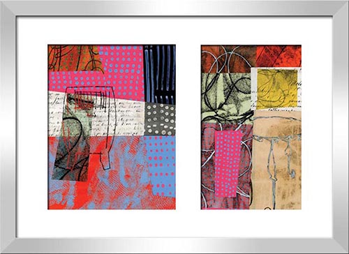 Basket & Spoons &  Spoon Collage  & Blue Black and Orange