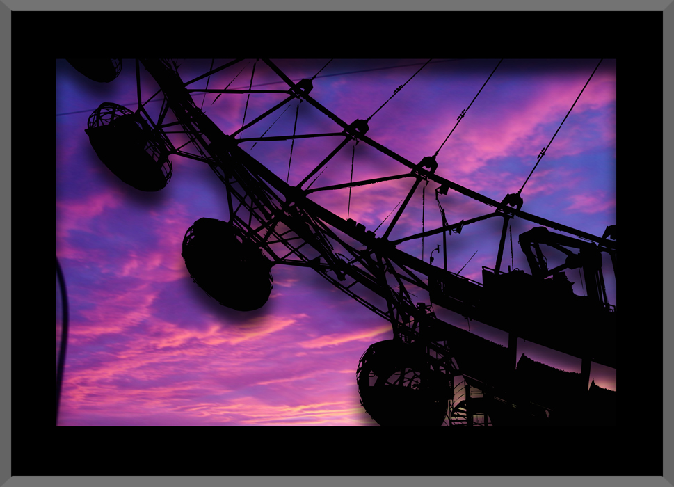 The Ferris Wheel at Sunset
