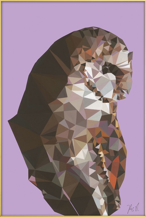 Coloured Geometric Splicing Animal II