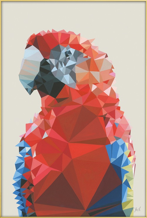 Coloured Geometric Splicing Animal IV