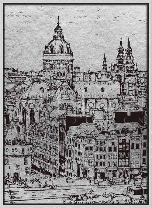 B&W City Scene I