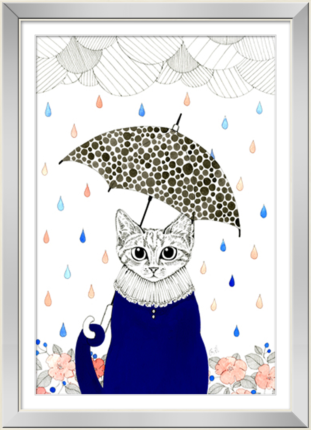 Cat Holding an Umbrella II