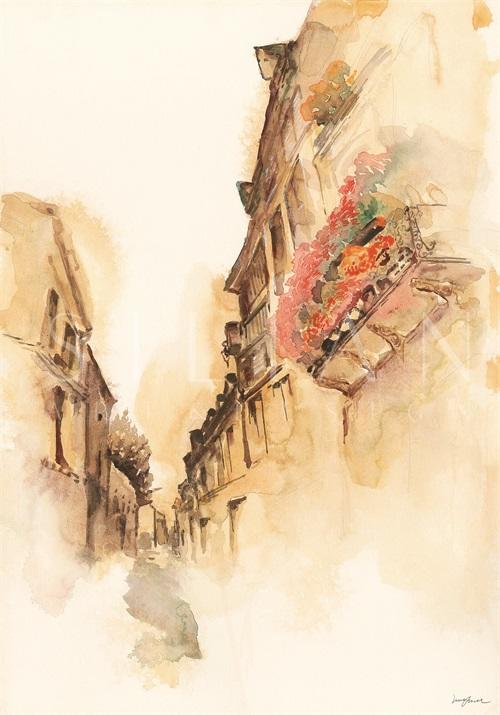 Watercolor Architecture II