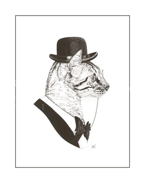 B & W Animal Portrait I