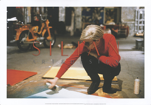 Andy With Spray Paint And Moped, The Factory, NYC, Circa 