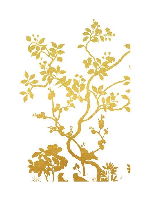 Gold Foil Nature Study II