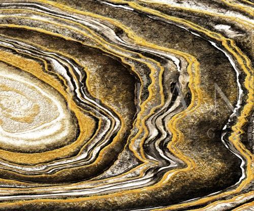 Black & Gold Geode Quadrants II