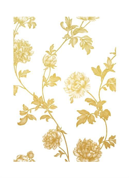 Gold Foil Nature Study I