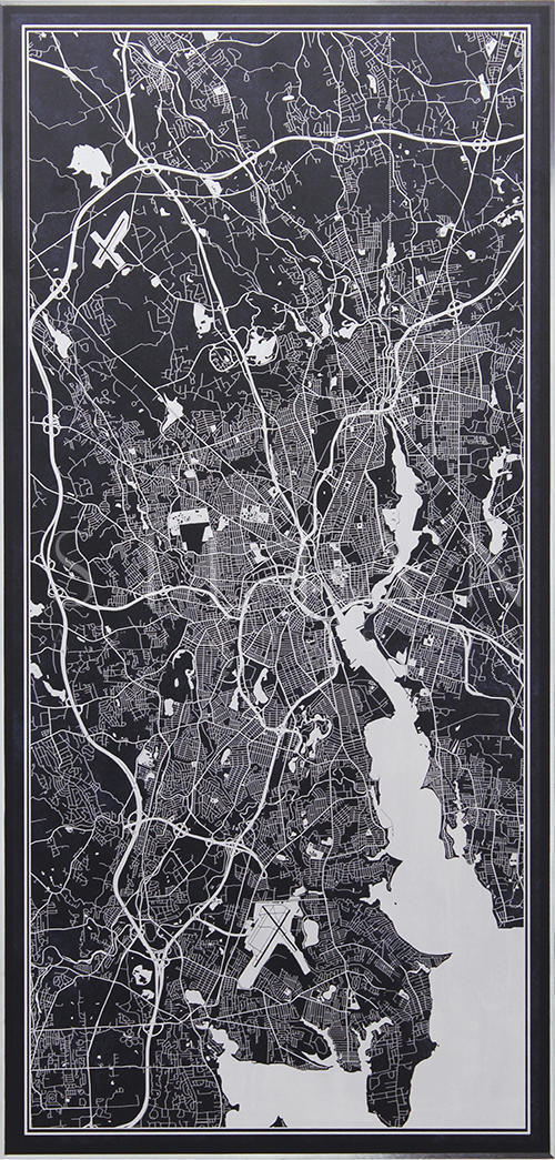 Printed on a silver board II