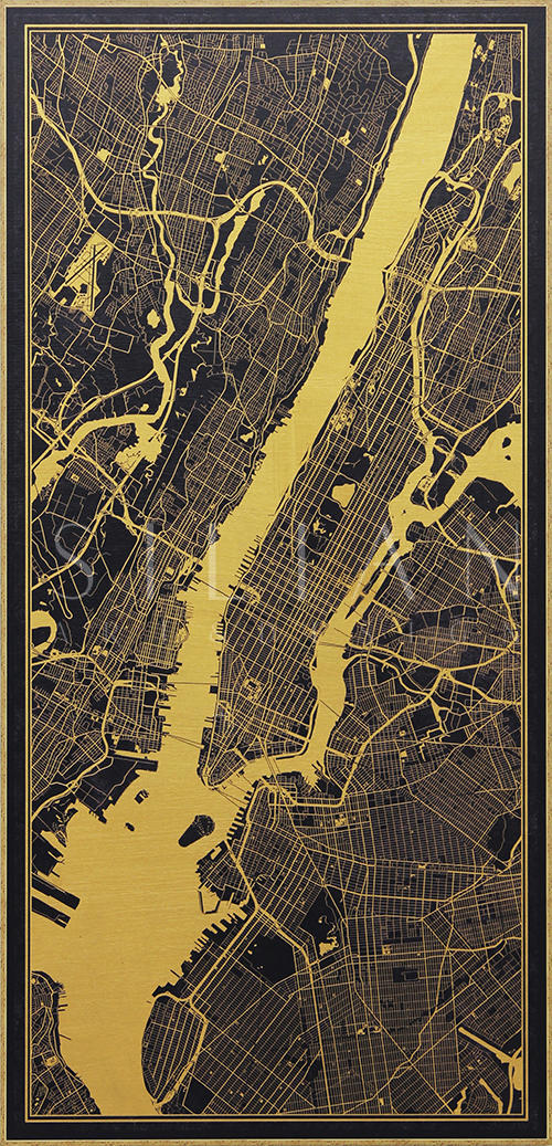Printed on a gold board II