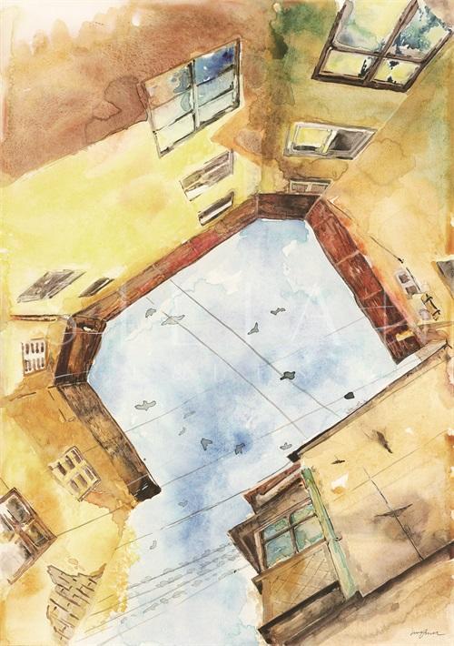 Watercolor Architecture III