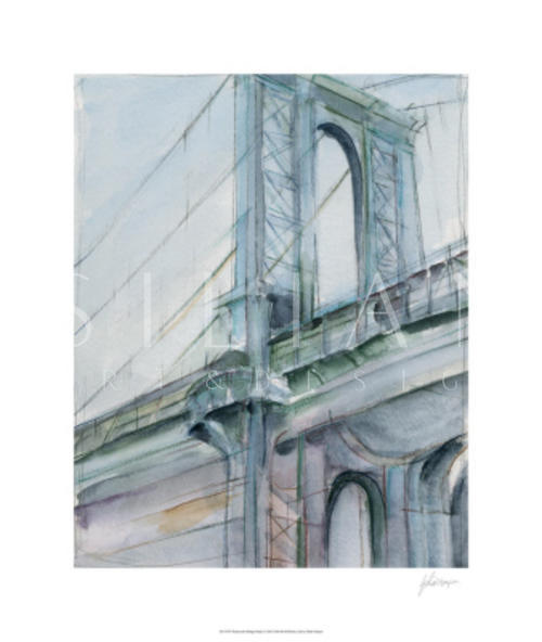 Watercolor Bridge Study I