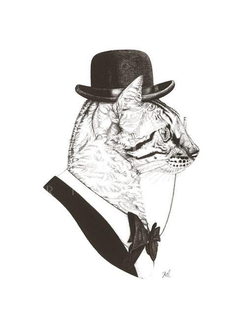 B & W Animal Portrait I