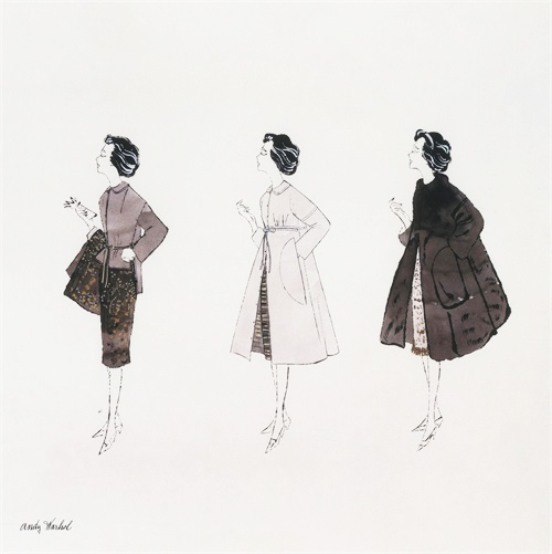 Untitled (Three Female Fashion Figures), c. 1959