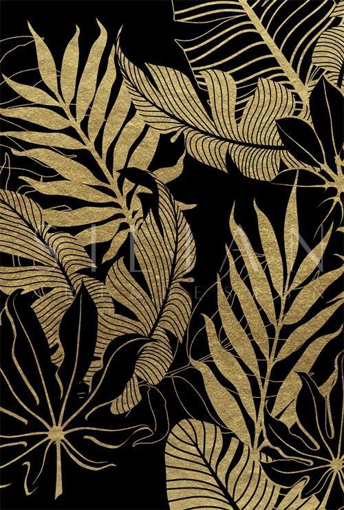 Black And Golden Plants III