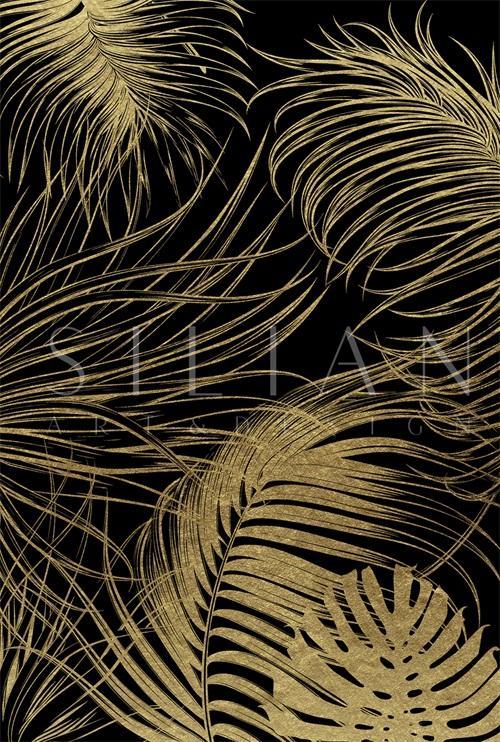 Black And Golden Plants V