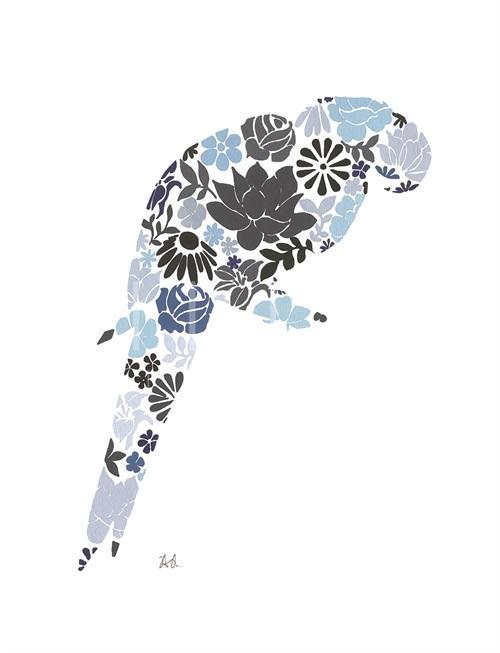 Collage Indigo Animals V
