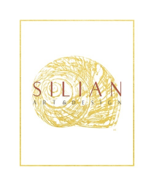 Gold Foil Marine Life VI