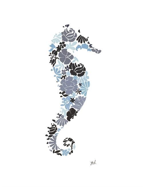 Collage Indigo Animals VI