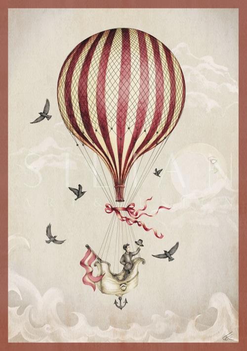 Vintage Hot Air Balloons I