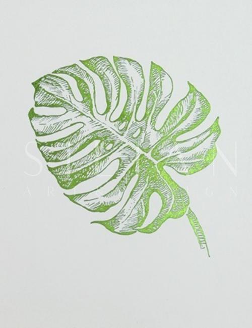 Green Foil Leaf Collection VIII