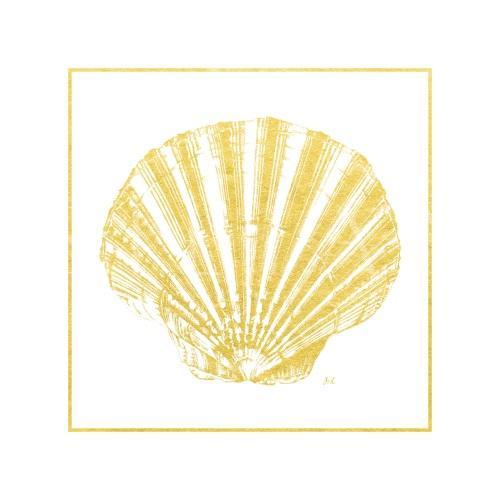 Gold Foil Marine Life II