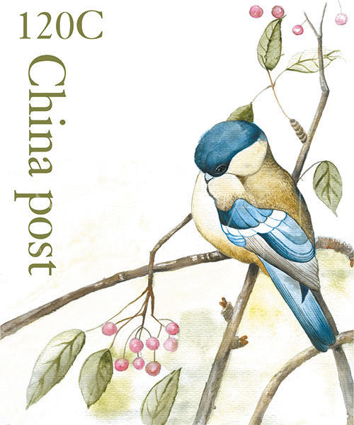 Watercolor Birds Stamps I