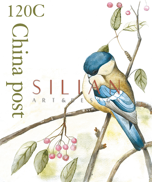 Watercolor Birds Stamps I
