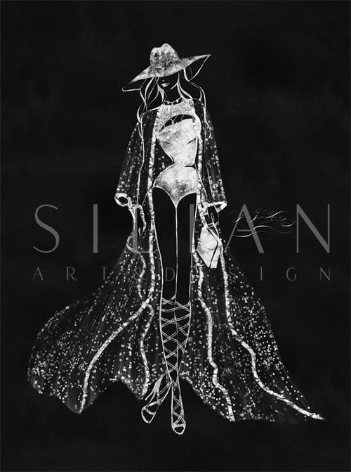 Vintage Costume Sketch IV