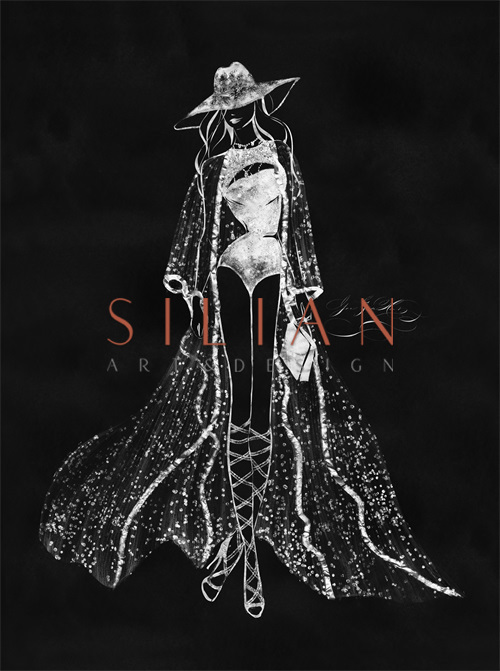 Vintage Costume Sketch IV