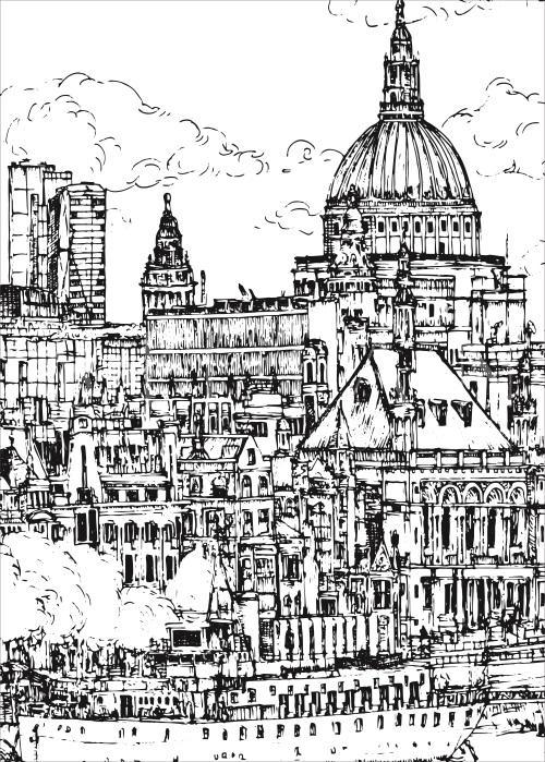 B&W City Scene VX