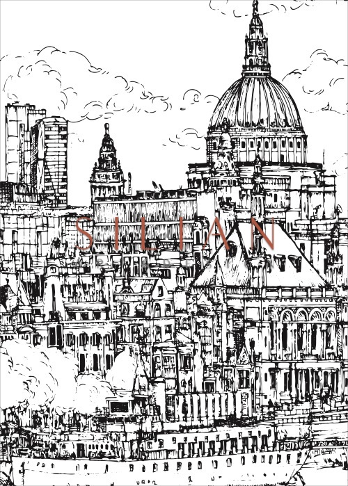 B&W City Scene VX