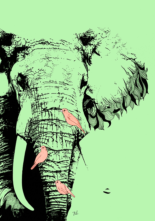 Fluorescent Animal I