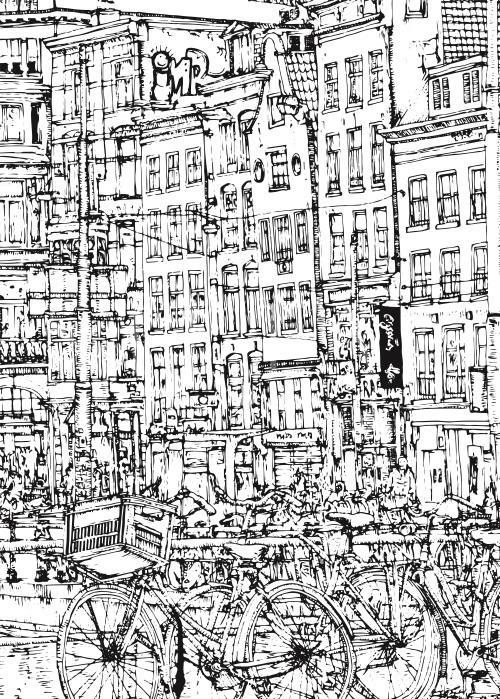 B&W City Scene X