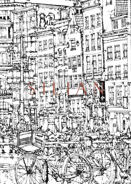 B&W City Scene X