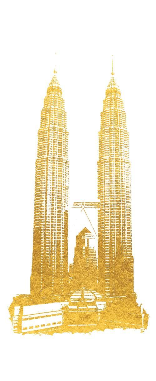 Gold Foil Building VIII