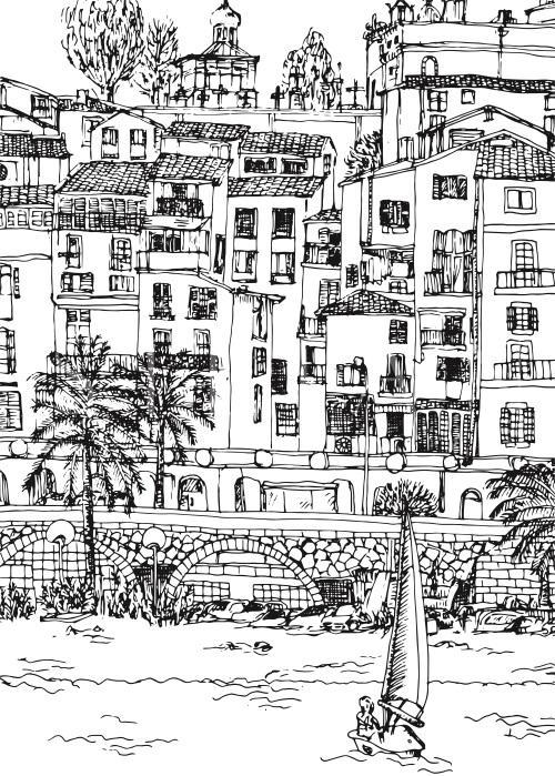 B&W City Scene IV