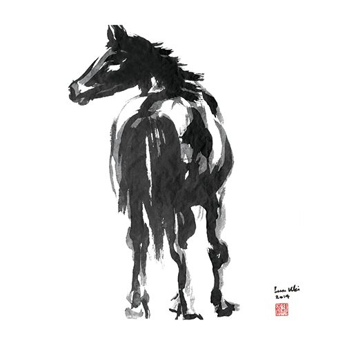 B&W Horses IV