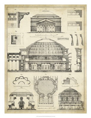 Vintage Architect's Plan III