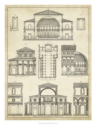 Vintage Architect's Plan I