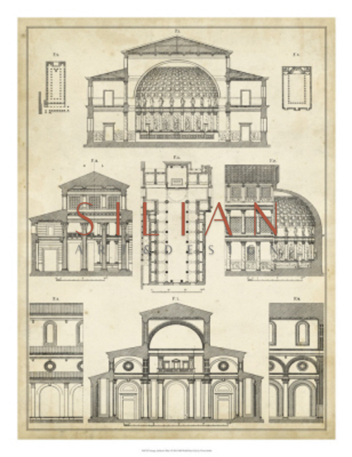 Vintage Architect's Plan I