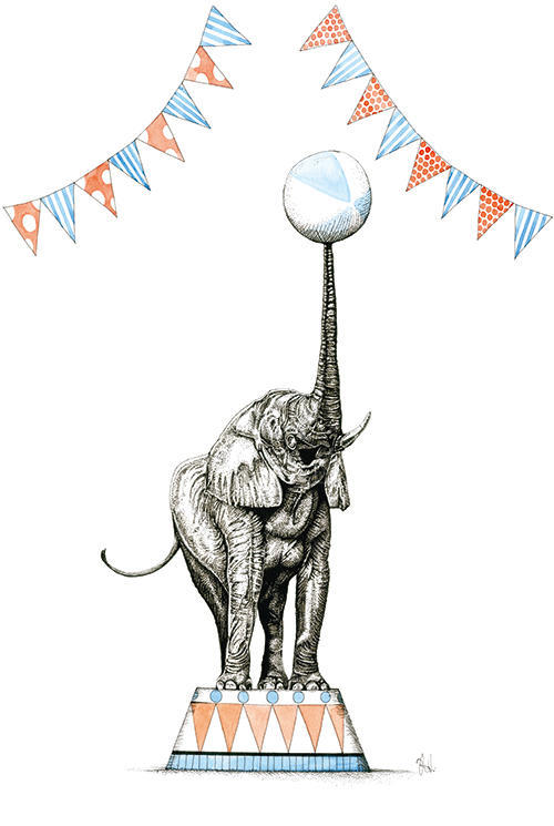 Elephants of Play Wheelbarrow Ⅷ