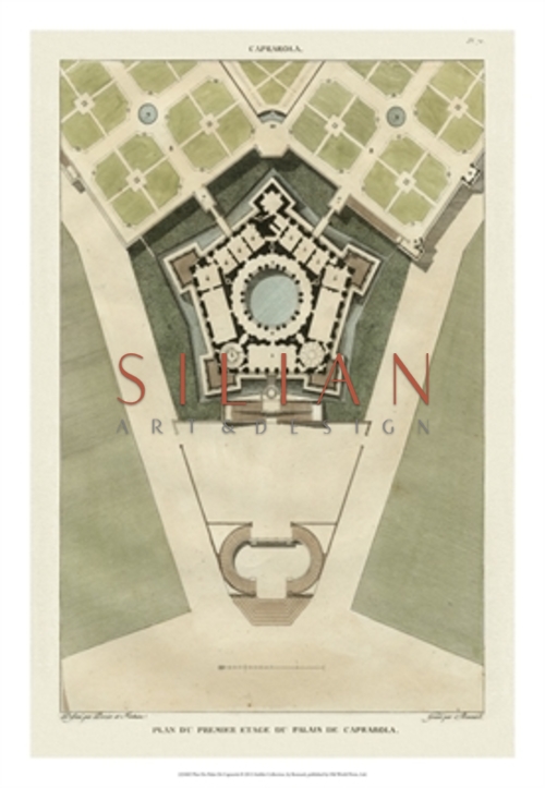 Plan Du Palais De Caprarola